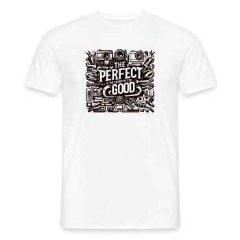 Le mieux est l’ennemi du bien - T-shirt homme - blanc - Devant - AI Model Male 178 dark (178cm)