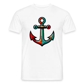 An Anchor - Men's T-Shirt - white - Front - AI Model Male 178 dark (178cm)