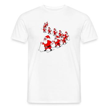 Défilé du Père Noël - T-shirt homme - blanc - Devant - AI Model Male 178 dark (178cm)