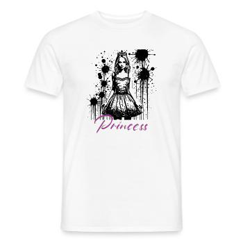 Princess - Männer T-Shirt - Weiß - Vorne - AI Model Male 178 dark (178cm)