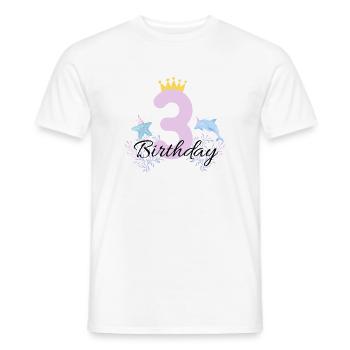 Birthday shirt - Men's T-Shirt - white - Front - AI Model Male 178 dark (178cm)