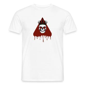 Tête de mort - T-shirt homme - blanc - Devant - AI Model Male 178 dark (178cm)