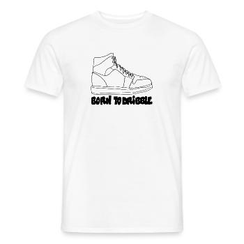 Born To Dribble – Basketball-Statement - Männer T-Shirt - Weiß - Vorne - AI Model Male 178 dark (178cm)