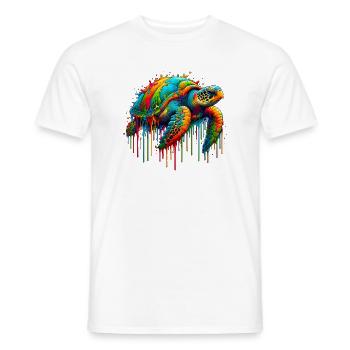 Turtle - Men's T-Shirt - white - Front - AI Model Male 178 dark (178cm)