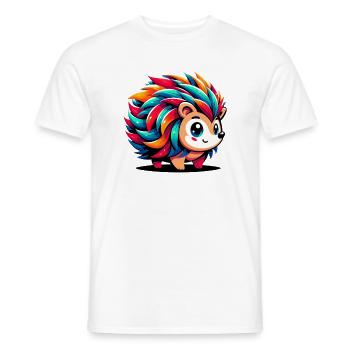 Hérisson - T-shirt homme - blanc - Devant - AI Model Male 178 dark (178cm)