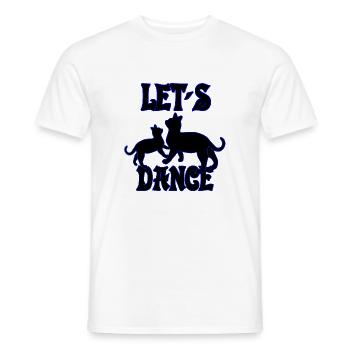 Les chats dansent ensemble - T-shirt homme - blanc - Devant - AI Model Male 178 dark (178cm)