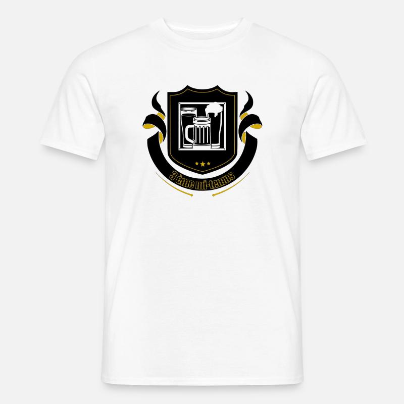 3. Halbzeit - Männer T-Shirt - Weiß
