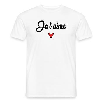 HEART. DAD. MOM. Bachelorette party. BEBE. CHILD. HEART. FEAST - Men's T-Shirt - white - Front - AI Model Male 178 dark (178cm)