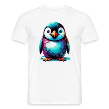 Penguin - Men's T-Shirt - white - Front - AI Model Male 178 dark (178cm)