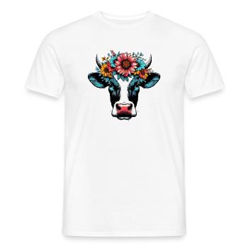 Vache - T-shirt homme - blanc - Devant - AI Model Male 178 dark (178cm)