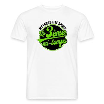 Die 3. Hälfte - Männer T-Shirt - Weiß - Vorne - AI Model Male 178 dark (178cm)