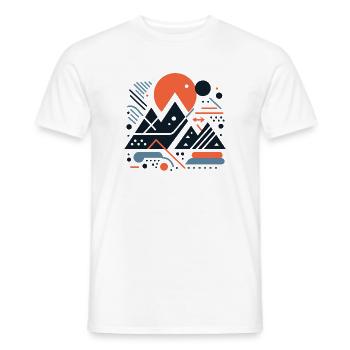 Montagnes - T-shirt homme - blanc - Devant - AI Model Male 178 dark (178cm)
