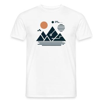 Gebirge - Männer T-Shirt - Weiß - Vorne - AI Model Male 178 dark (178cm)