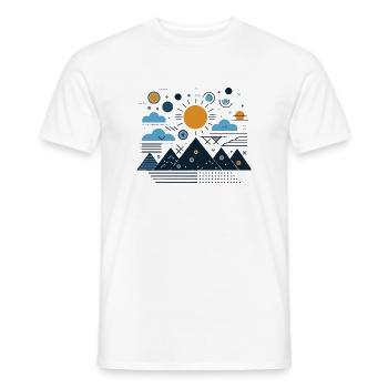 Gebirge - Männer T-Shirt - Weiß - Vorne - AI Model Male 178 dark (178cm)