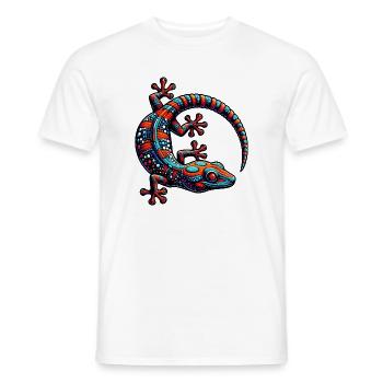 Gecko - Men's T-Shirt - white - Front - AI Model Male 178 dark (178cm)