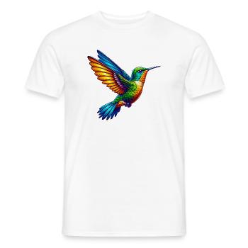 Colibri - T-shirt homme - blanc - Devant - AI Model Male 178 dark (178cm)