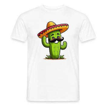 Cactus - T-shirt homme - blanc - Devant - AI Model Male 178 dark (178cm)