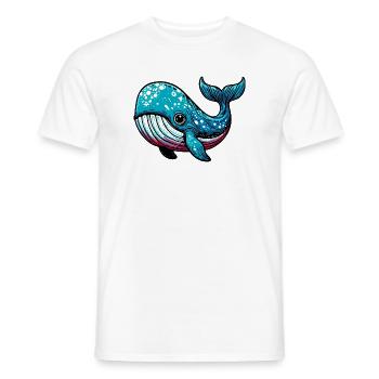 Wal - Männer T-Shirt - Weiß - Vorne - AI Model Male 178 dark (178cm)