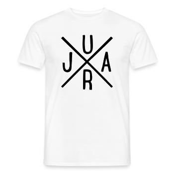Jura - Männer T-Shirt - Weiß - Vorne - AI Model Male 178 dark (178cm)