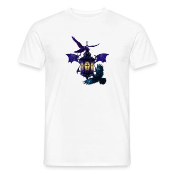 laterne, Kolkrabe, kreuze - Männer T-Shirt - Weiß - Vorne - AI Model Male 178 dark (178cm)