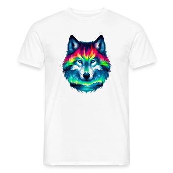 Loup - T-shirt homme - blanc - Devant - AI Model Male 178 dark (178cm)