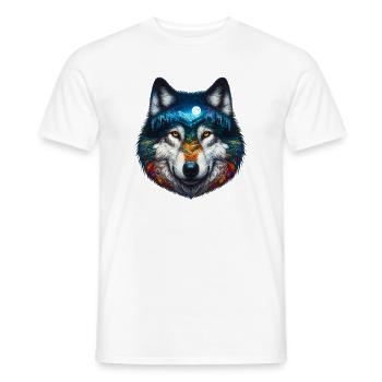 Loup - T-shirt homme - blanc - Devant - AI Model Male 178 dark (178cm)