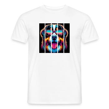 Bouvier bernois - T-shirt homme - blanc - Devant - AI Model Male 178 dark (178cm)