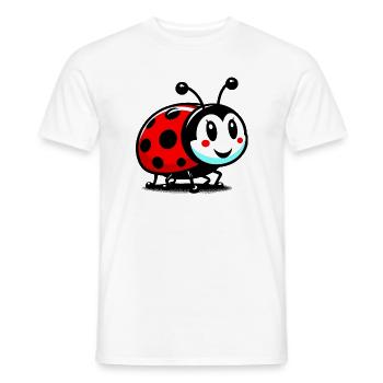 Ladybird - Men's T-Shirt - white - Front - AI Model Male 178 dark (178cm)