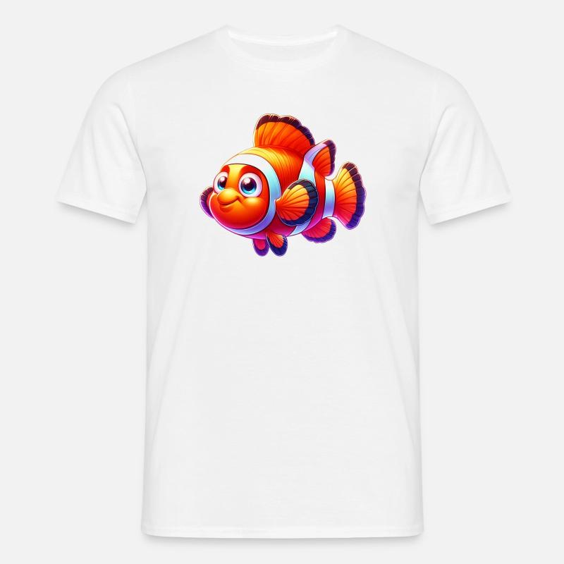 Clownfisch - Männer T-Shirt - Weiß