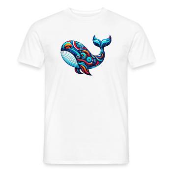 Baleine - T-shirt homme - blanc - Devant - AI Model Male 178 dark (178cm)