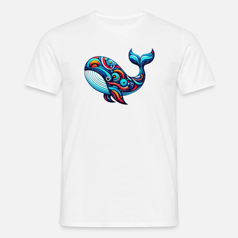 Wal - Männer T-Shirt - Weiß