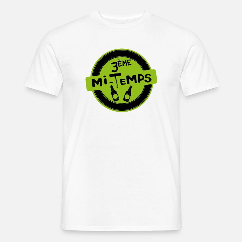 3. Halbzeit - Männer T-Shirt - Weiß