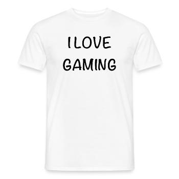 i love gaming - Männer T-Shirt - Weiß - Vorne - AI Model Male 178 dark (178cm)