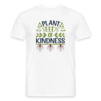 Plant Seeds of Kindness - Men's T-Shirt - white - Front - AI Model Male 178 dark (178cm)