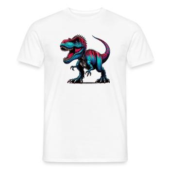 Dinosaur - Men's T-Shirt - white - Front - AI Model Male 178 dark (178cm)