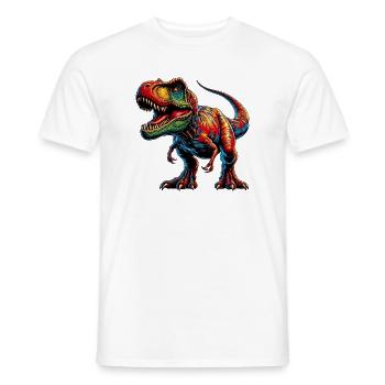 Dinosaur - Men's T-Shirt - white - Front - AI Model Male 178 dark (178cm)
