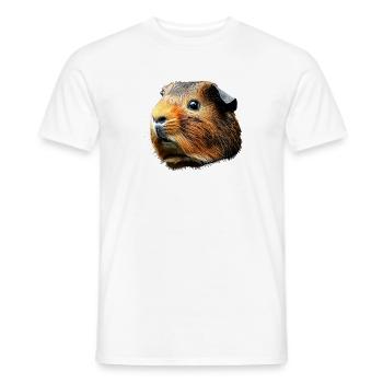 Meerschweinchen Nagetiere Capybara Süßes Nager - Männer T-Shirt - Weiß - Vorne - AI Model Male 178 dark (178cm)