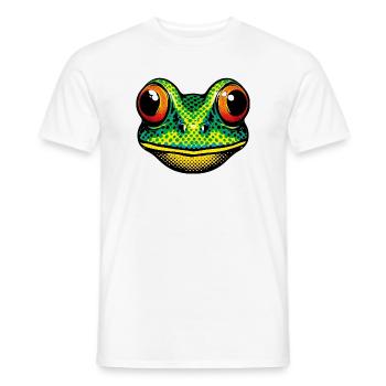 Frog - Men's T-Shirt - white - Front - AI Model Male 178 dark (178cm)