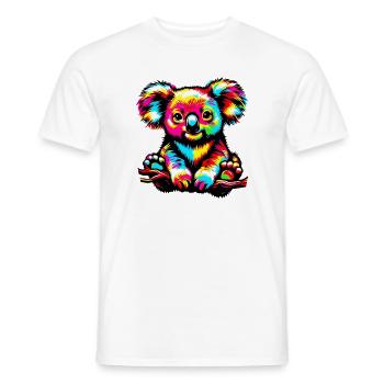 Koala - T-shirt homme - blanc - Devant - AI Model Male 178 dark (178cm)