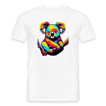 Koala - T-shirt homme - blanc - Devant - AI Model Male 178 dark (178cm)