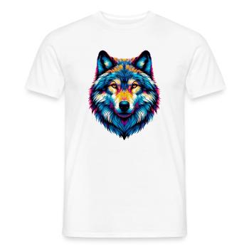 Loup - T-shirt homme - blanc - Devant - AI Model Male 178 dark (178cm)