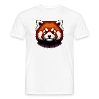 Petit panda - T-shirt homme - blanc - Devant - AI Model Male 178 dark (178cm)