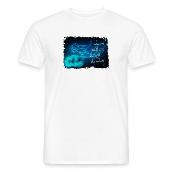 Nagez à travers les étoiles - T-shirt homme - blanc - Devant - AI Model Male 178 dark (178cm)