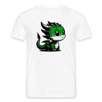 Dragon - Men's T-Shirt - white - Front - AI Model Male 178 dark (178cm)