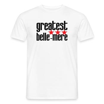 Meilleure Belle-Mère du Monde - T-shirt homme - blanc - Devant - AI Model Male 178 dark (178cm)