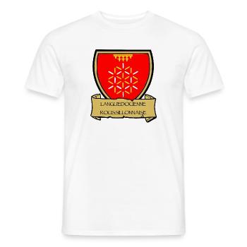 Languedocienne Roussillonnaise - Männer T-Shirt - Weiß - Vorne - AI Model Male 178 dark (178cm)