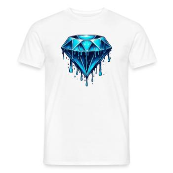 Diamant - T-shirt homme - blanc - Devant - AI Model Male 178 dark (178cm)