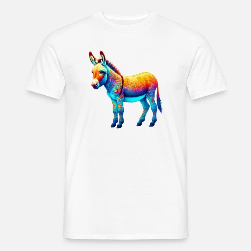 Esel-Maultier - Männer T-Shirt - Weiß