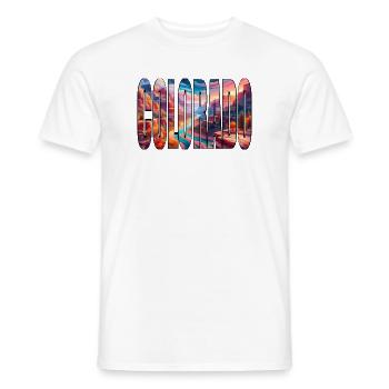 COLORADO - Männer T-Shirt - Weiß - Vorne - AI Model Male 178 dark (178cm)