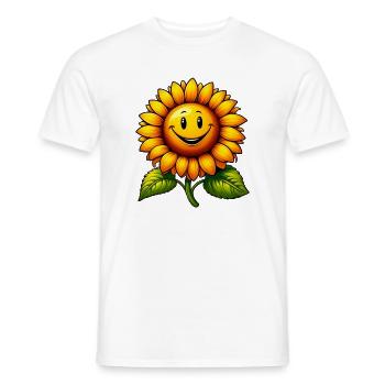 Sunflower - Men's T-Shirt - white - Front - AI Model Male 178 dark (178cm)